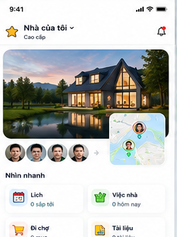Màn hình Nhà của HomeLink